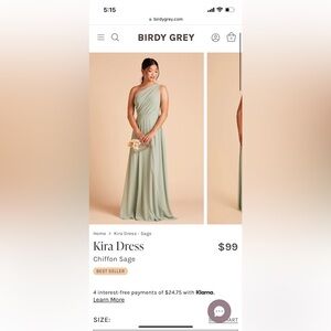 Birdy Grey Kira Dress - Chiffon Sage